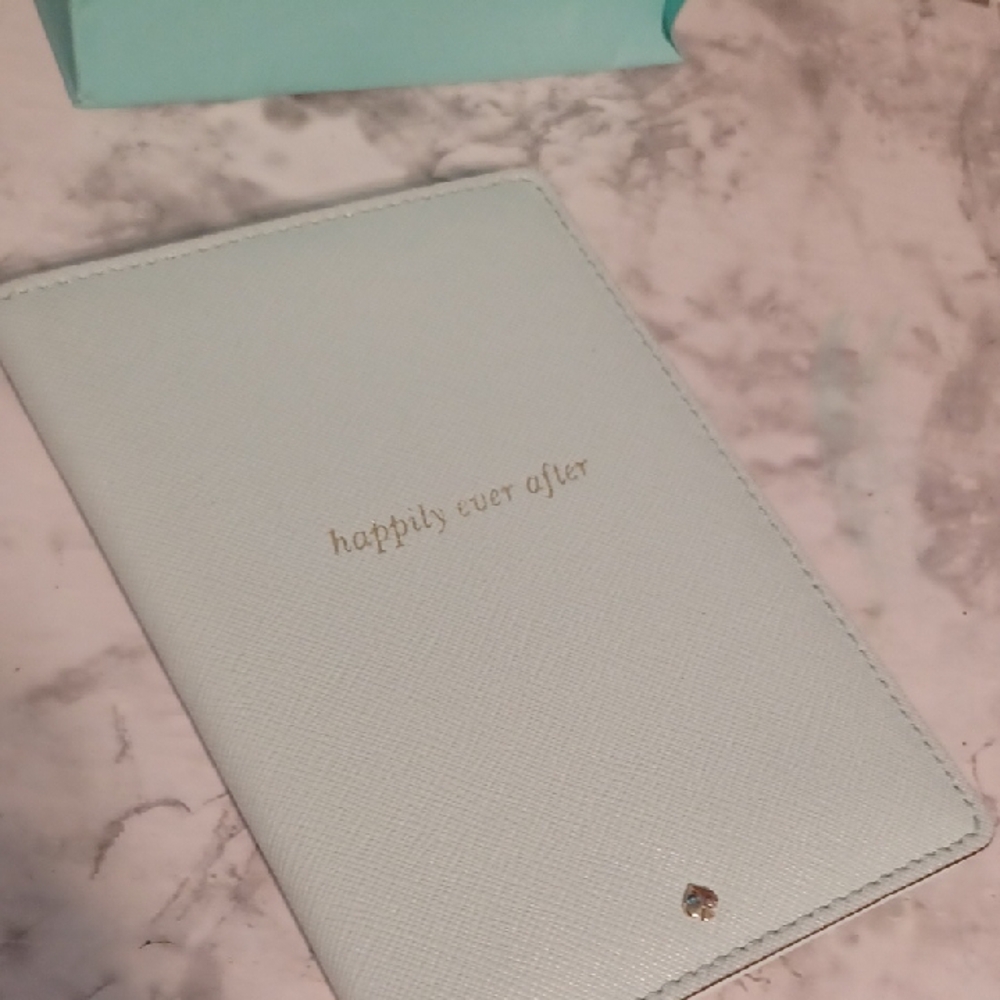 NWOT Kate Spade New York wedding bells  happily ever after passport holder Blue